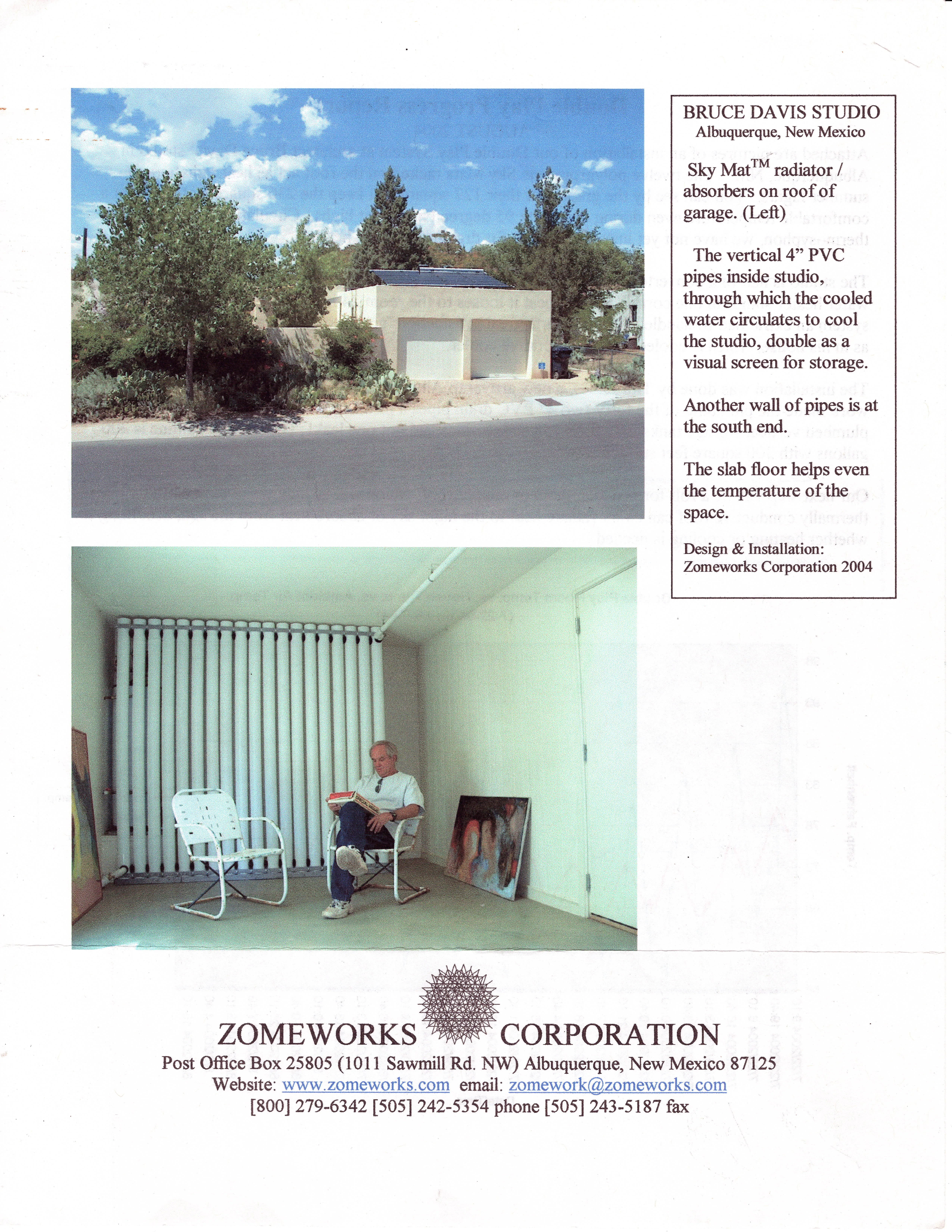 Bruce Davis Studio Double Play installation, August 2004